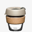 Brew Cork - Tempered Glass Reusable Coffee Cup with Cork Band - 6oz Filter