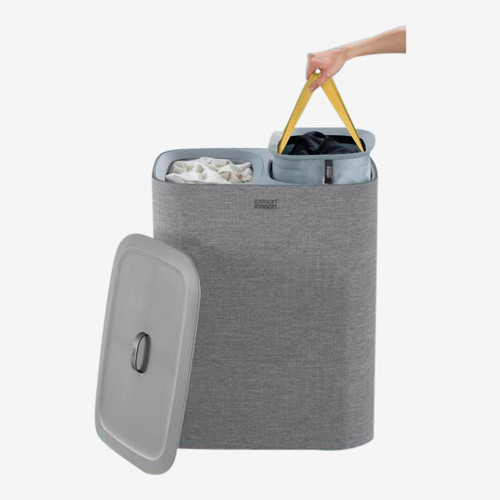 Tota 90L Separation Laundry Basket - Grey