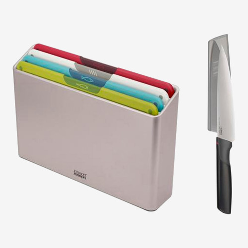 Joseph Joseph - Folio 4 Piece Icon Chopping Board - Regular w/Chef Knife