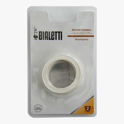 Bialetti - Replacement Gaskets and Filter Plate - Orzo Express 2/4 Cup