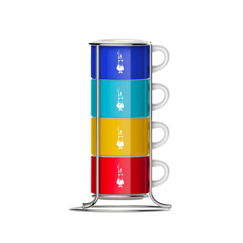 Cups for Cappuccino - Bialetti Stackable Set of 4