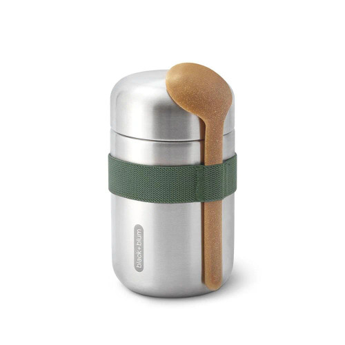 Black+Blum Food Flask - Steel/Olive