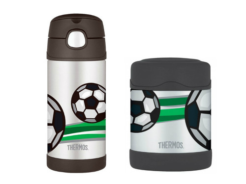 Thermos Football Funtainer Bottle 335ml/ Food Flask 290ml