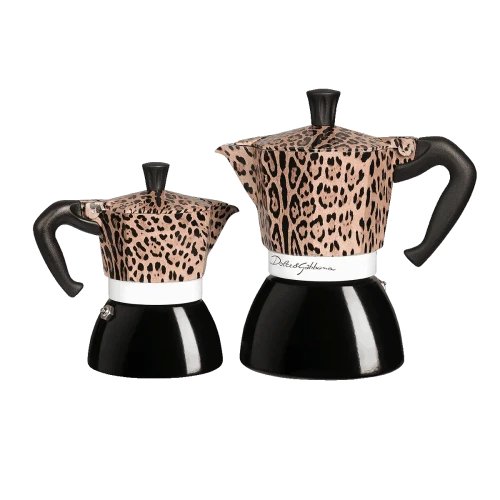 Bialetti - Moka Induction Dolce & Gabanna 4/6 Cup - Leopardo