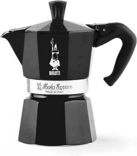 Moka Express Stovetop Espresso Maker - Original Black 1 Cup / 3 Cup / 6 Cup