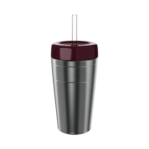Thermal Commuter - Stainless Steel Cold Cup with Straw - 16oz Nitro Mulberry