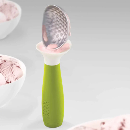 Dimple Ice Cream Scoop- Green/White