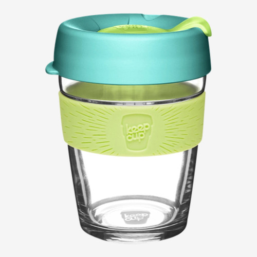 Brew -  Tempered Glass Reusable Coffee Cup - Cup 12oz Colours