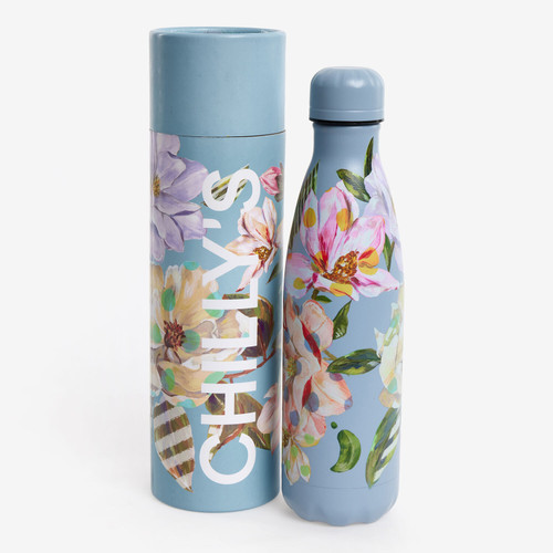 A Chilly's Original Bottle - Floral Magnolia Polka