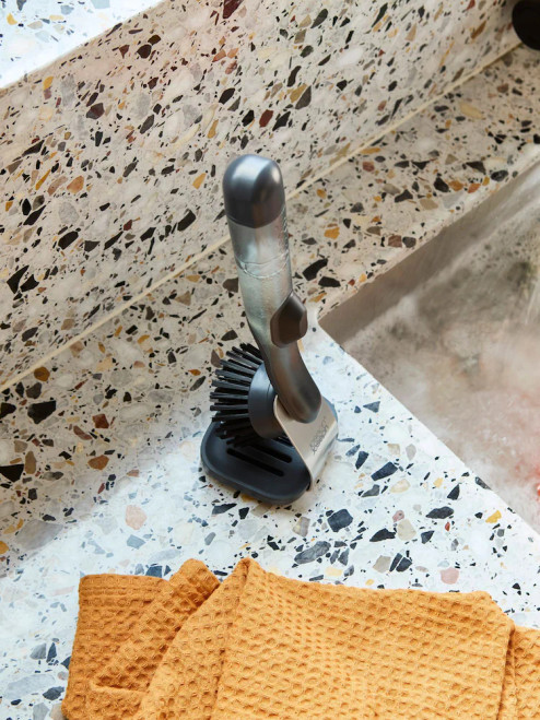 SinkTech Soap-dispenser Dish Brush with Stand