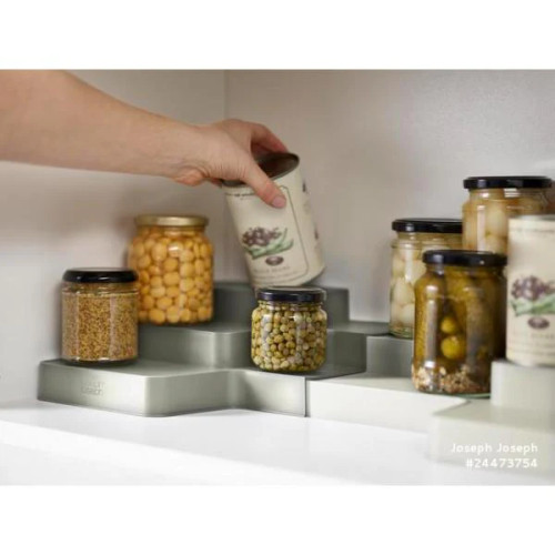 Duo Expandable Tiered Organiser Grey