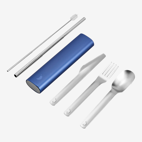 Chilly's Cutlery Set - Whale Blue