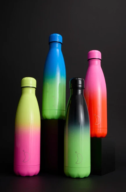 Chilly's Original Bottle - Voltage Shock Flare/Black Acid 500ml