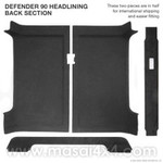 RHL90-SW-BLK - 5 Piece Headlining Kit for Land Rover Defender 90 by Masai 4x4 in BLACK - Matching Sun Visors and A-Pillar Trims also available Image 6 Thumbnail