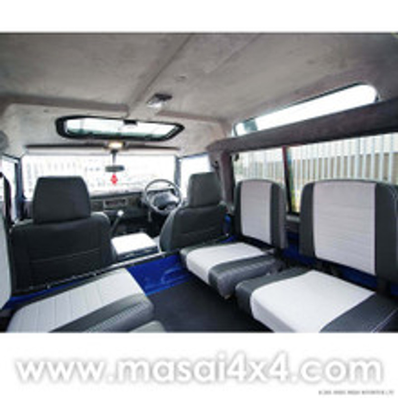 RHL90-SW-BLK - 5 Piece Headlining Kit for Land Rover Defender 90 by Masai 4x4 in BLACK - Matching Sun Visors and A-Pillar Trims also available Image 13