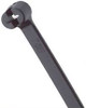 11" Black Wire Tie Strap w/Metal Tab, Pack of 100