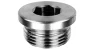 16mm x 1.5mm Socket Head Pipe Plug w/Flange, Pack of 10