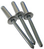 Steel/Steel Rivet, 1/8" Diameter, .126 - .187 Grip Range, Pack of 100