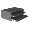 LARGE BEARING SLIDE RACK, 2 COMPARTMENTS