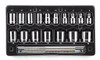 Metric Socket Set,  3/8" Drive, 6 Point
