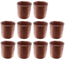 14mm x 1.25mm x 11.0mm Spark Plug Insert, Copper Plated, Pack of 10
