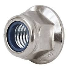 6mm x 1.0mm x 10mm WS, Flanged Nylon Locking Hex Nut, Pack of 25