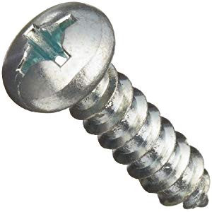 3.9mm x 13mm Zinc Pan Head Sheet Metal Screw, Pack of 100