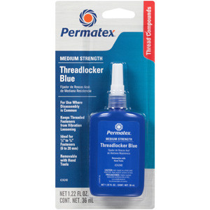 Blue Medium Strength Threadlocker, 36 ml. Bottle, Each
