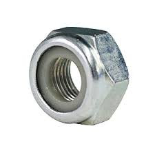 10mm x 1.25mm Fine Thread Nylon Locking Hex Nut, Pack of 25