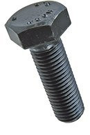 10mm x 50mm x 1.0mm Fully Threaded Extra Fine Thread Hex Bolt, Pack of 10