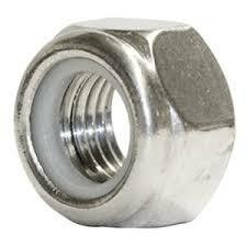 1/4"-20 SS Nylon Locking Hex Nut, Pack of 25