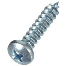 #8 x 1" Phillips Pan Head Sheet Metal Screw, Pack of 100