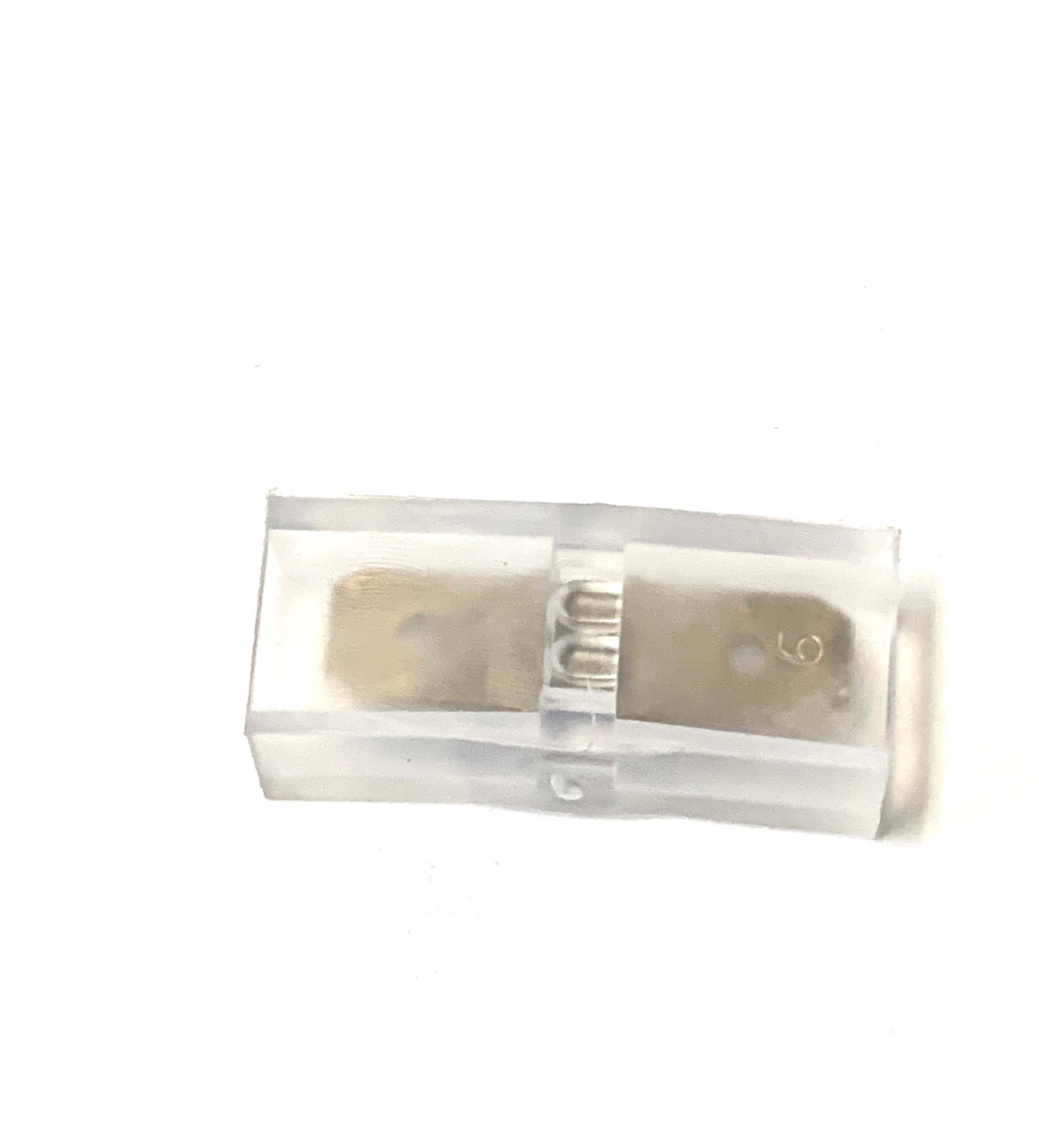 Double Male Spade Clear Insulated Connector, Pack of 10