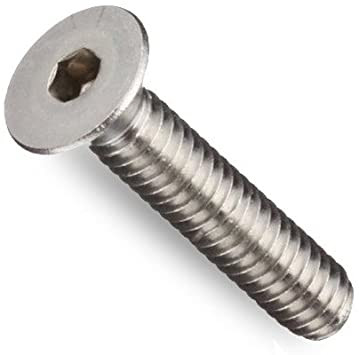 1/4"-28 x 3/4" SS Flat Socket Head Cap Screw, Pack of 100