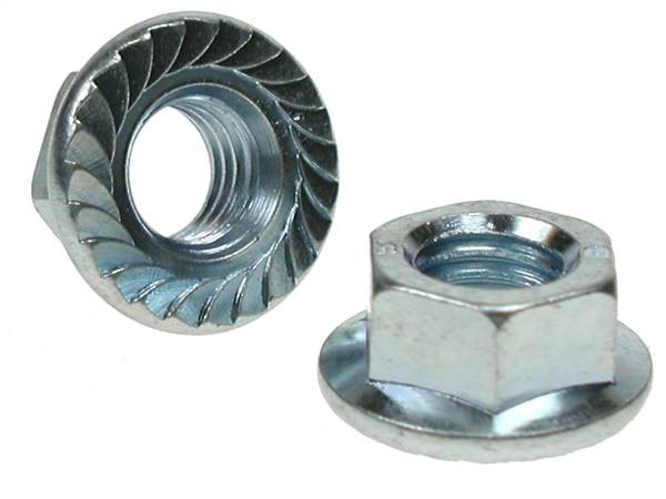 6mm x 1.0mm Serrated Flange Hex Nut, Pack of 100