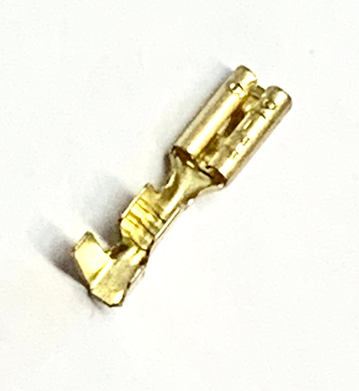 Non Insulated Open Barrel OEM Style Small .110 Female Spade Connector with Tab, Pack of 25