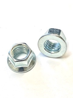 8mm x 1.25mm x 10WS Steel Flange Hex Nut, Pack of 100