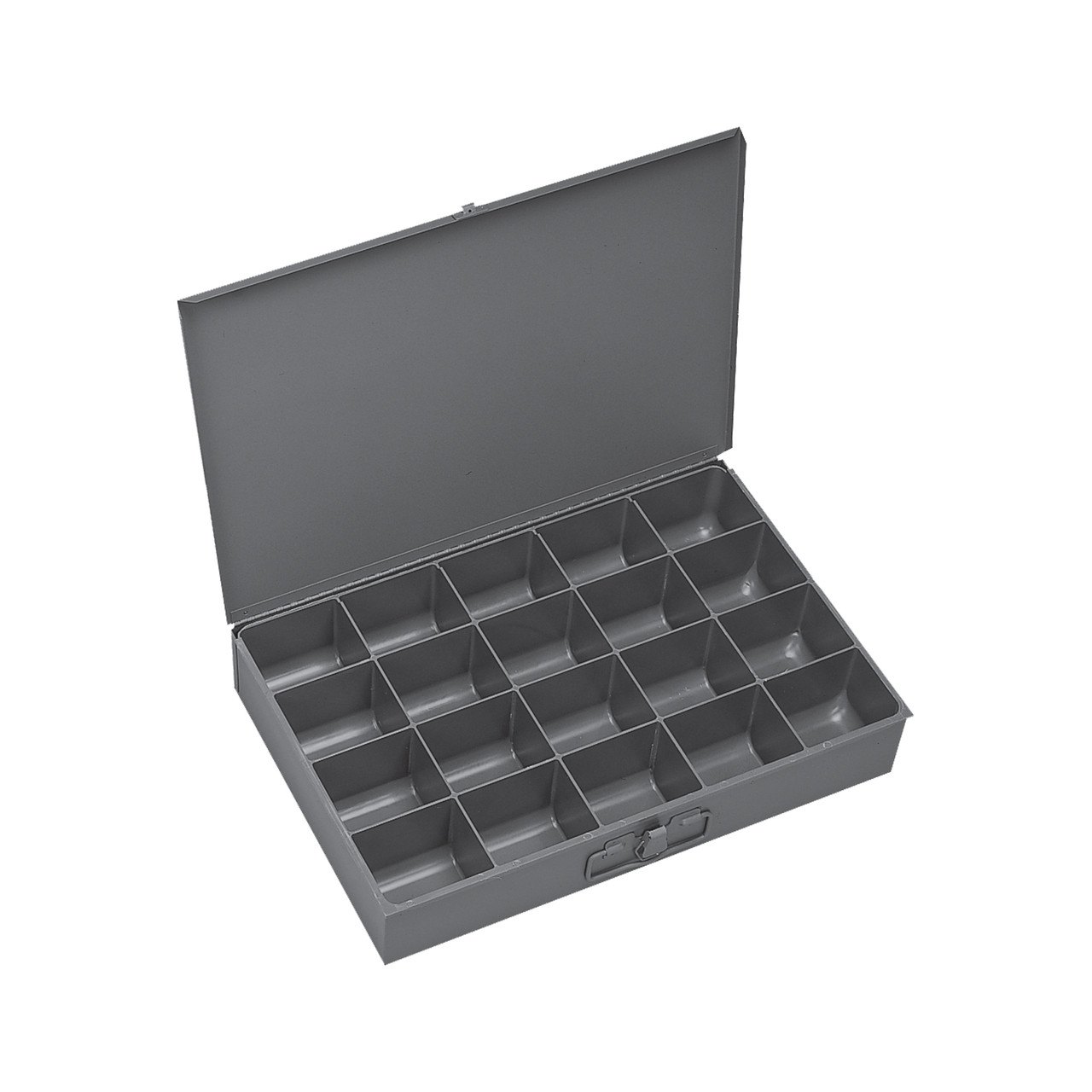 LARGE STEEL COMPARTMENT BOX, 20 OPENING