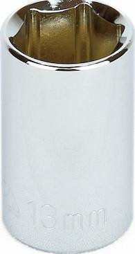 13mm 3/8" Drive Socket, 6 Point, Pack of 2