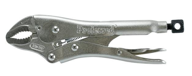 Locking Pliers, Curved Jaw, 7"