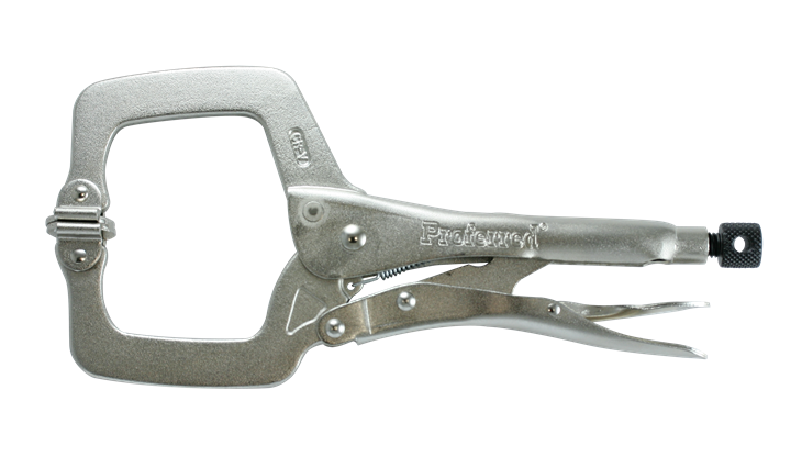 Locking Pliers, C-Clamp, 11"