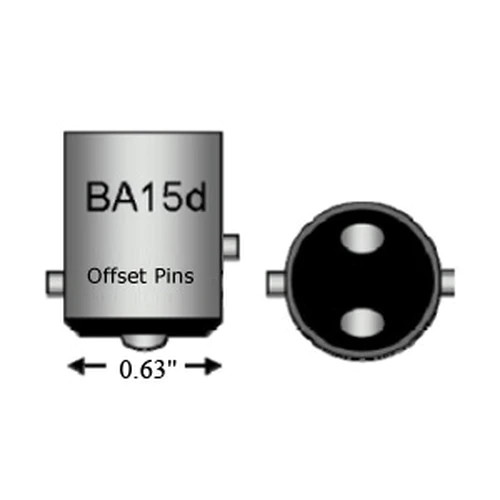 1157OS 12v Dual Filament Bulb w/Offset Pins, Pack of 10