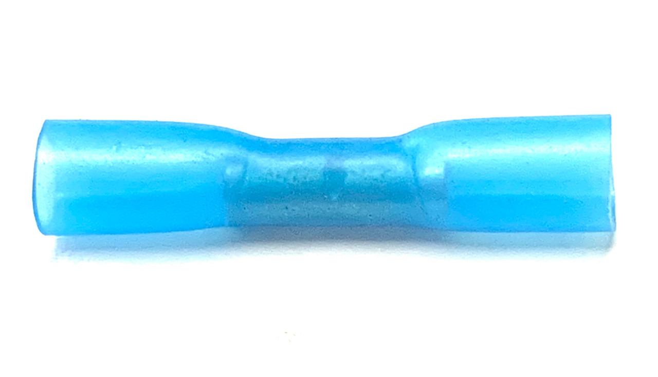 Blue Heat Shrink Butt Connector, Pack of 25