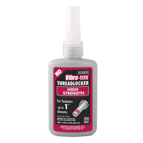 ND Red High Strength Threadlocker, 50 ml. Bottle, Each