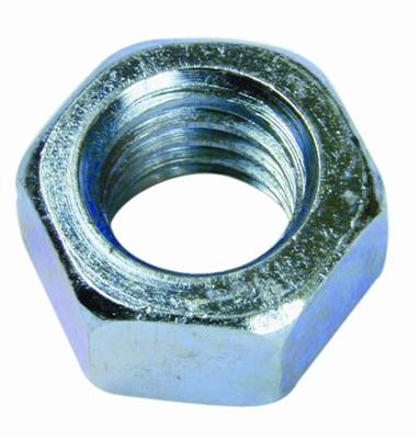9/16"-12 Coarse Thread Standard Hex Nut, Zinc Plated, Pack of 25