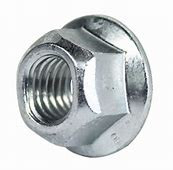 6mm x 1.0mm x 10mm WS Top Lock Nonserrated Flange Nut, Pack of 25