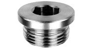 18mm x 1.5mm Socket Head Pipe Plug w/Flange, Pack of 10