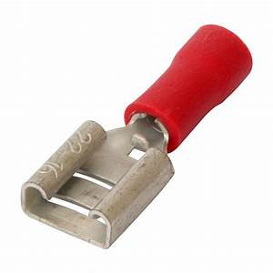 Red Female Spade Connector, Pack of 100