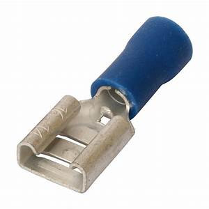 Blue Female Spade Connector, Pack of 100