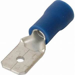 Blue Male Spade Connector, Pack of 25